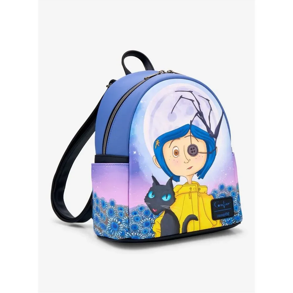 Loungefly Coraline Button Eye Flower Mini Backpack